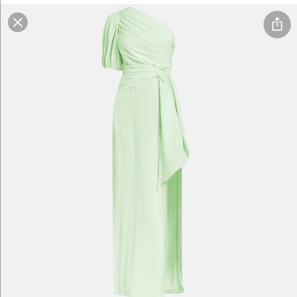 Amanda Uprichard Bexley Gown in Hypermint